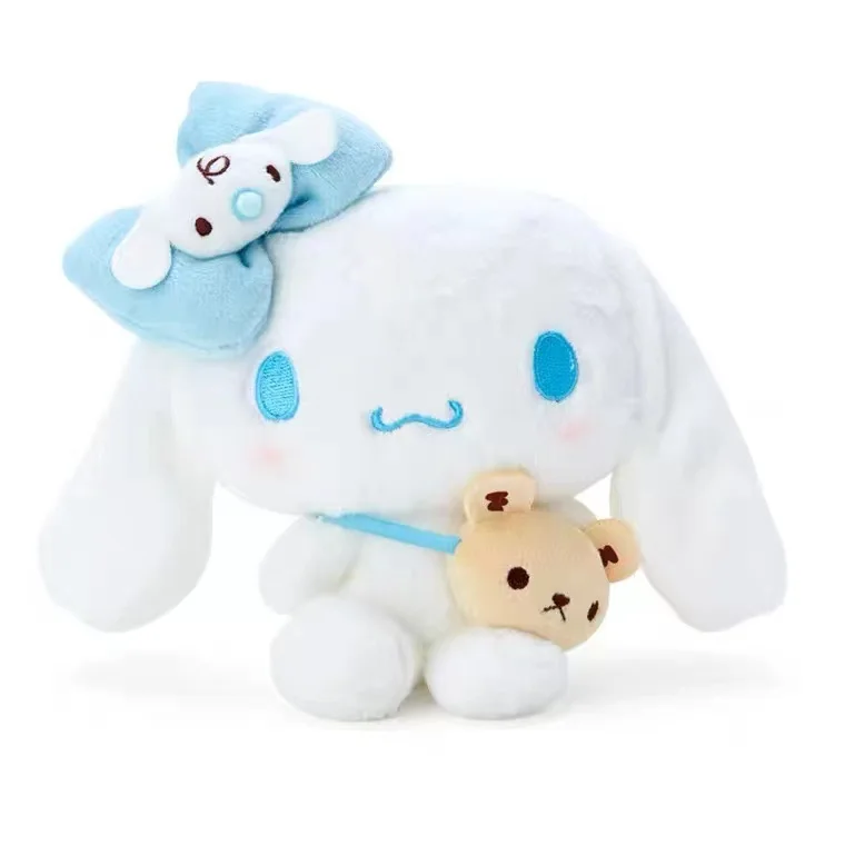 Sanrioed Cinnamoroll My Melody Kuromi Purin Dog Kitty Plush Anime Kawaii Plushie Keychain Jewelry kid Birthday Gifts