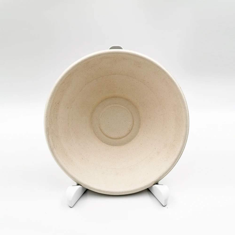 Eco Friendly Biodegradable Disposable Compostable Sugarcane Pulp 24OZ 32OZ 40OZ Salad Bowl