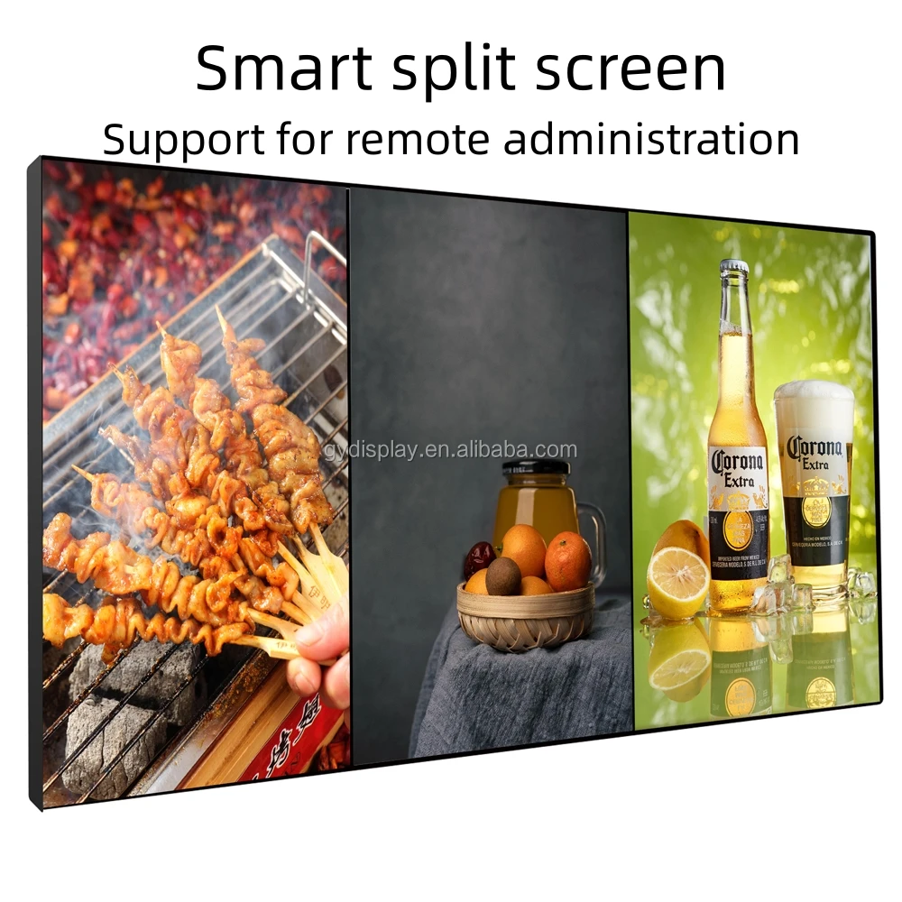 98-inch narrow edge 14mm patchwork LCD splicing screen HD splicing TV wall seamless splicing screen