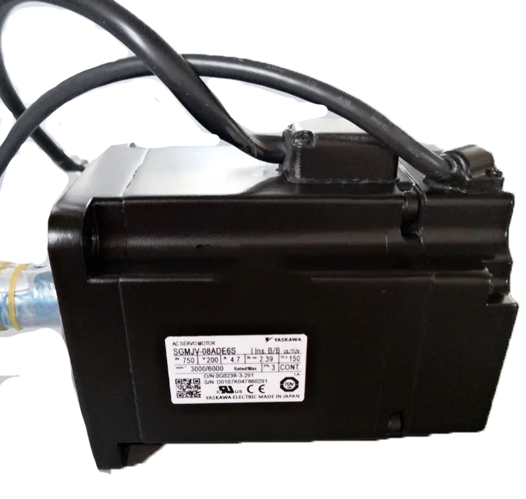 New YASKAWA AC SERVO MOTOR SGMJV-08ADE6S Single Phase Motor