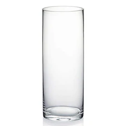 Wholesale Customized Cheap Round Clear Glass Bottle Plant Vase Flower Wall Vase Transparent 1000pcs Carton/pallet No Lids Free