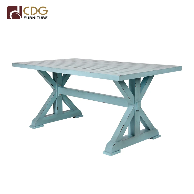 Outdoor Restaurant Modern Retro Design Metal Alu Countertop Vintage Dining Tables
