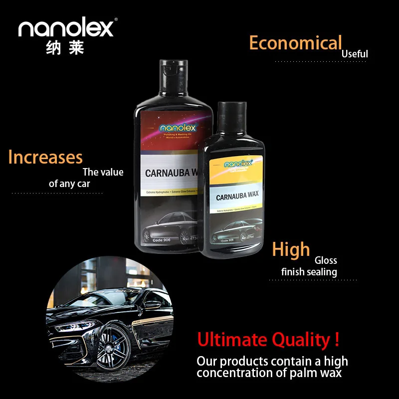 Nanolex L906 Автомобильная восковая твердая паста премиум-класса профессиональная поставка с завода товары для очистки автомобиля спрей-лак бесплатные образцы