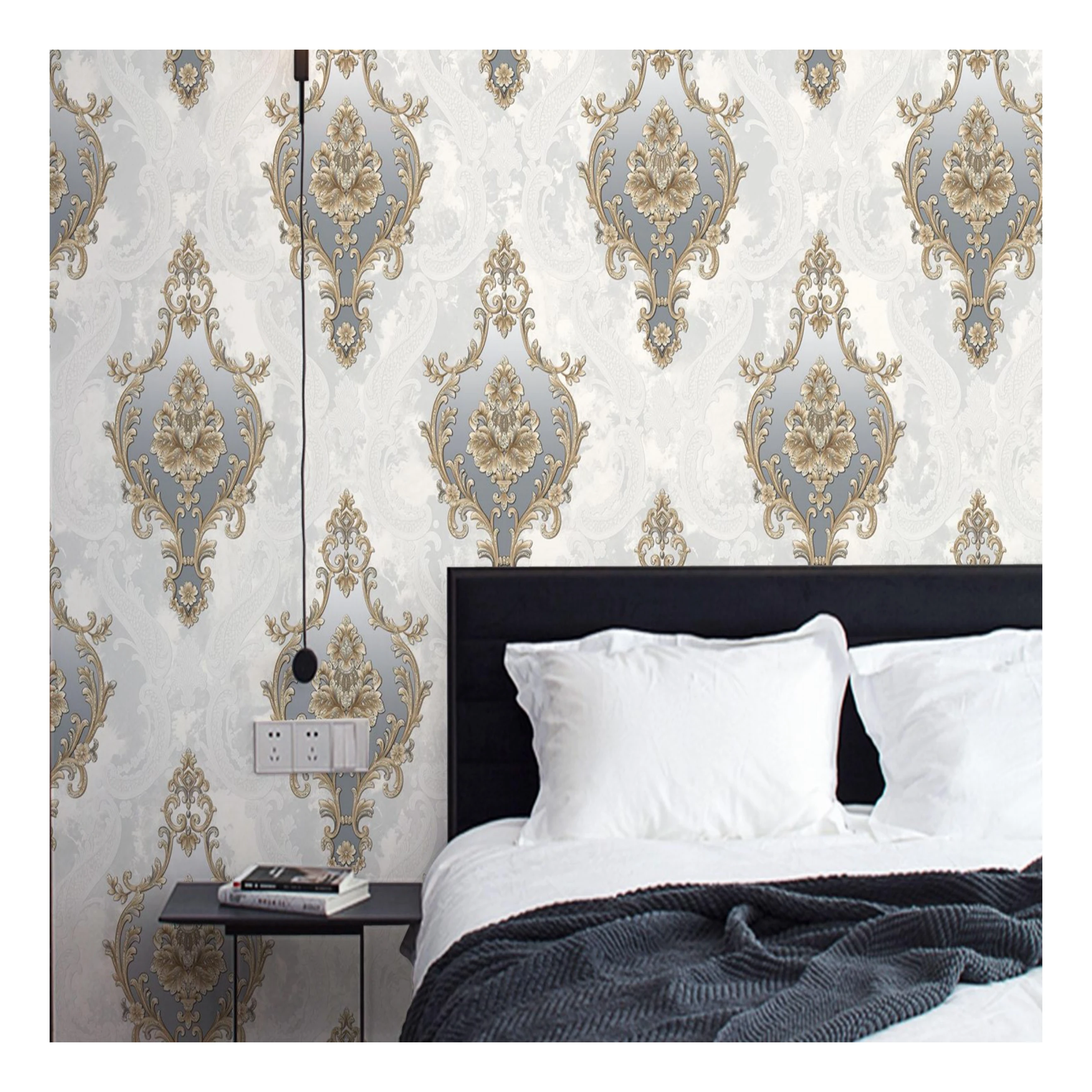 Hot sale Big size customer satisfaction luxury wallpaper living room ceiling wallpaper from china wallpaper factory