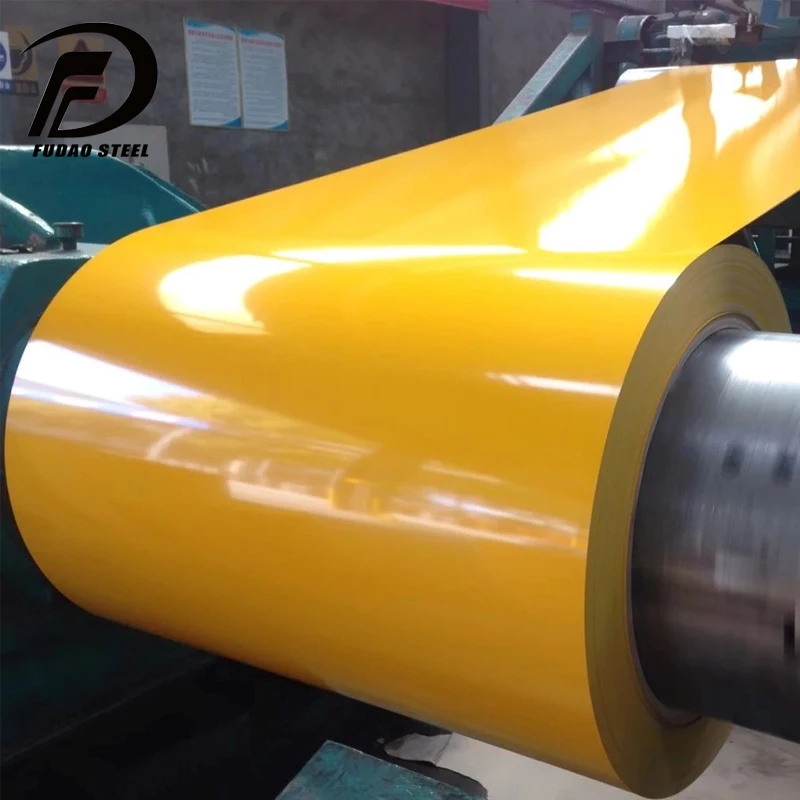 White color code 9016 prepainted galvanized steel coil 0.38mm ppgl in steel coils color coated steel PPGI