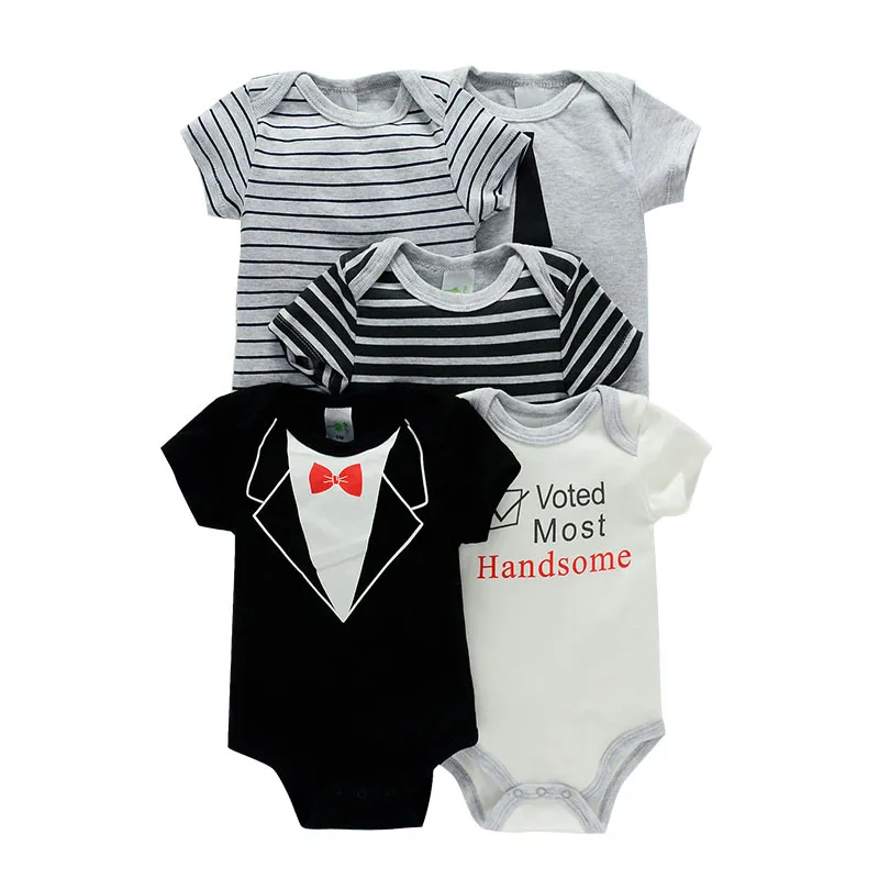 20pcs Baby Grows 100 Cotton Bodysuit Romper Newborn Girl Jumpsuit Rompers Short Sleeve Onesies Baby Clothes Boys 0-3 Months