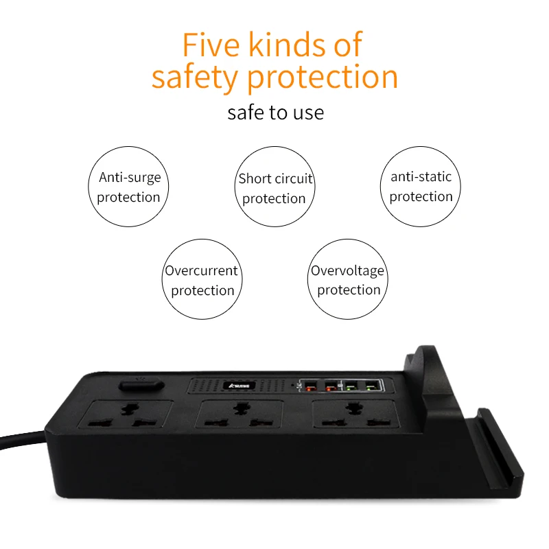  RTS OEM Беспроводное зарядное устройство умная розетка qc3.0 4way usb BKL-20-B для домашнего использования рабочего