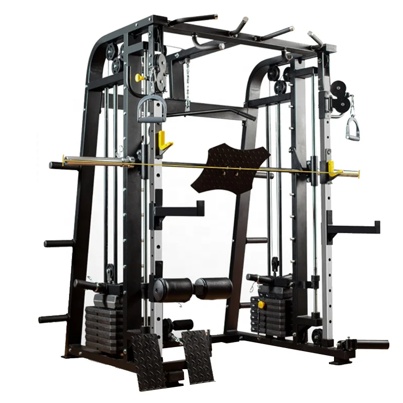 3D Squat rack Power Rack Home Gym Stack Weight Loaded Fitness Equipment Exercise Trainer Machine all in one cable smith machine
