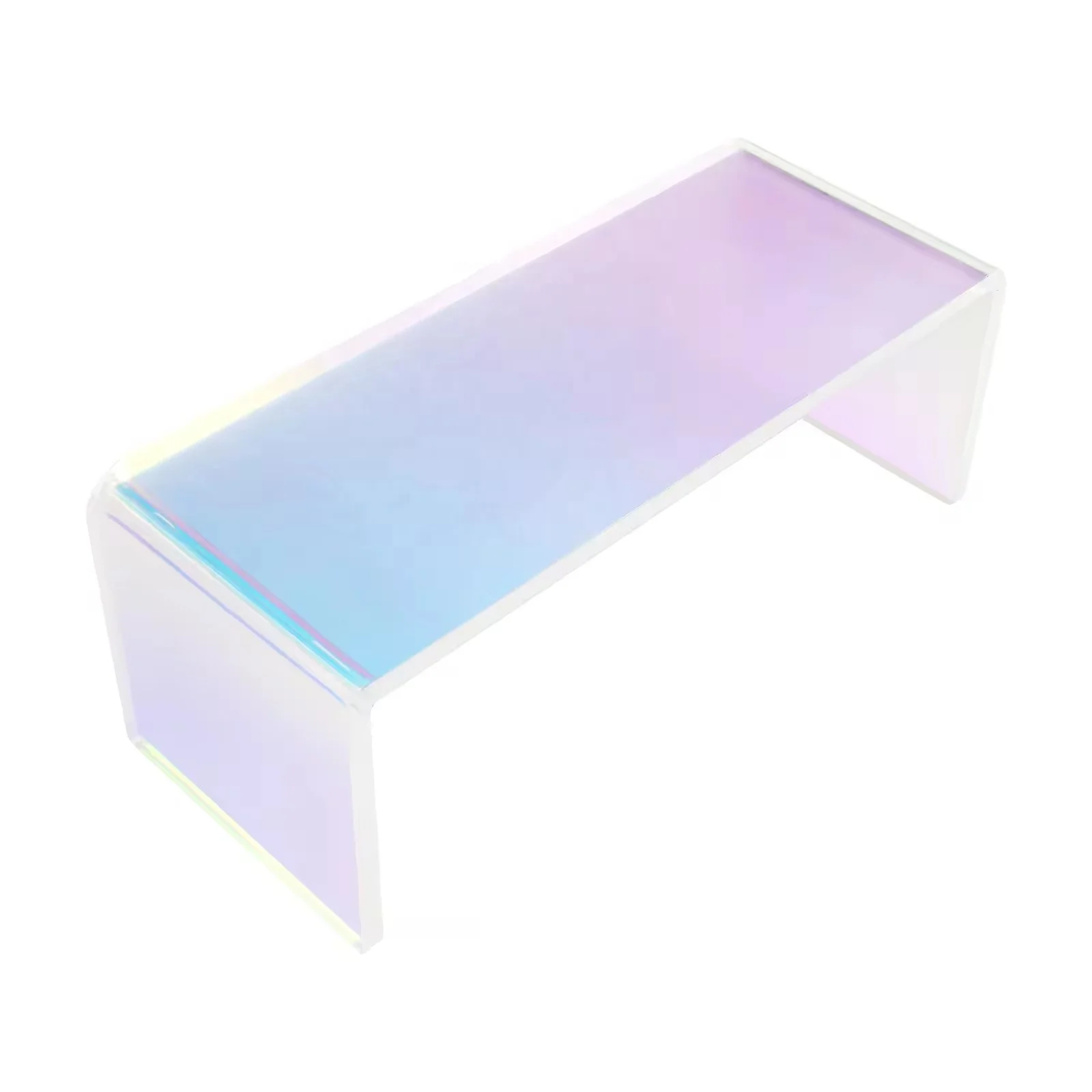 Wholesale Nordic Modern Simple Rainbow Acrylic Display Rack Salon Manicure Tool Hand Pillow Holder Nail Arm Rest