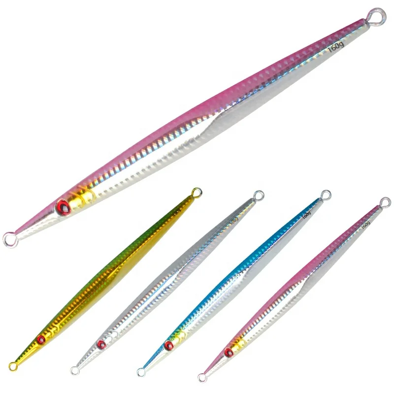 lead metal slow pitch jig 60g, 80g, 160g, 200g, 250g, 300g, 350g, 400g fishing gear jigging lures saltwater fish jig lure