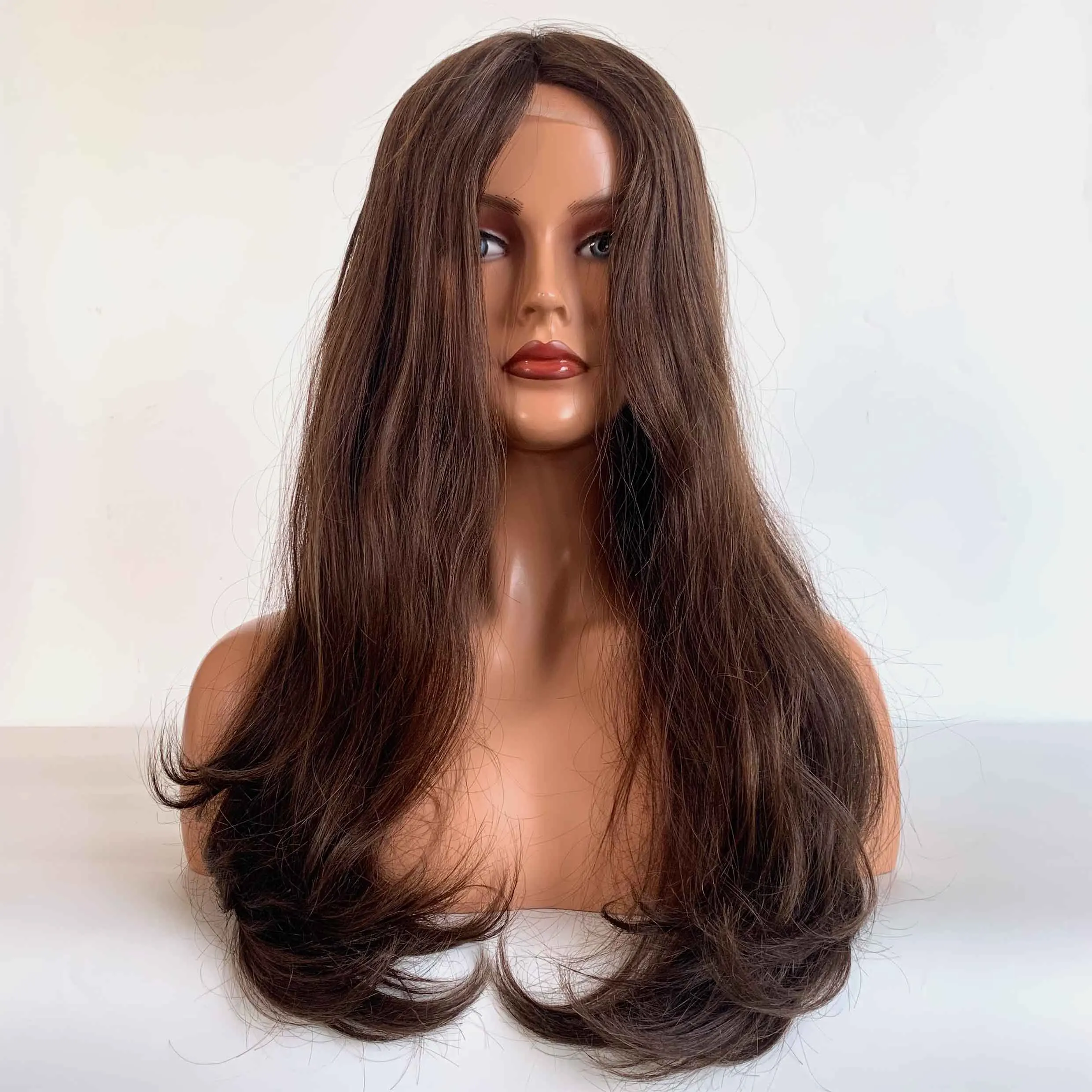 wholesale price for kosher human hair medical wig silicone jewish wig