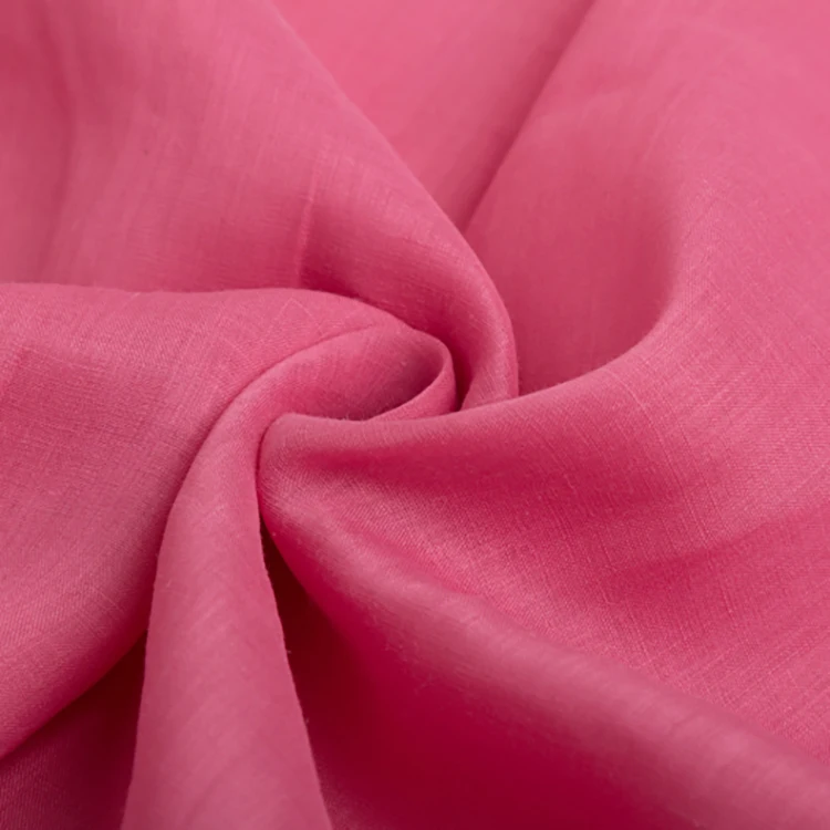 Ramie Fabric for Garments Manufacturer Wholesale Ramie Soft Breathable Summer Textile for Making Dress Shirts Clothing