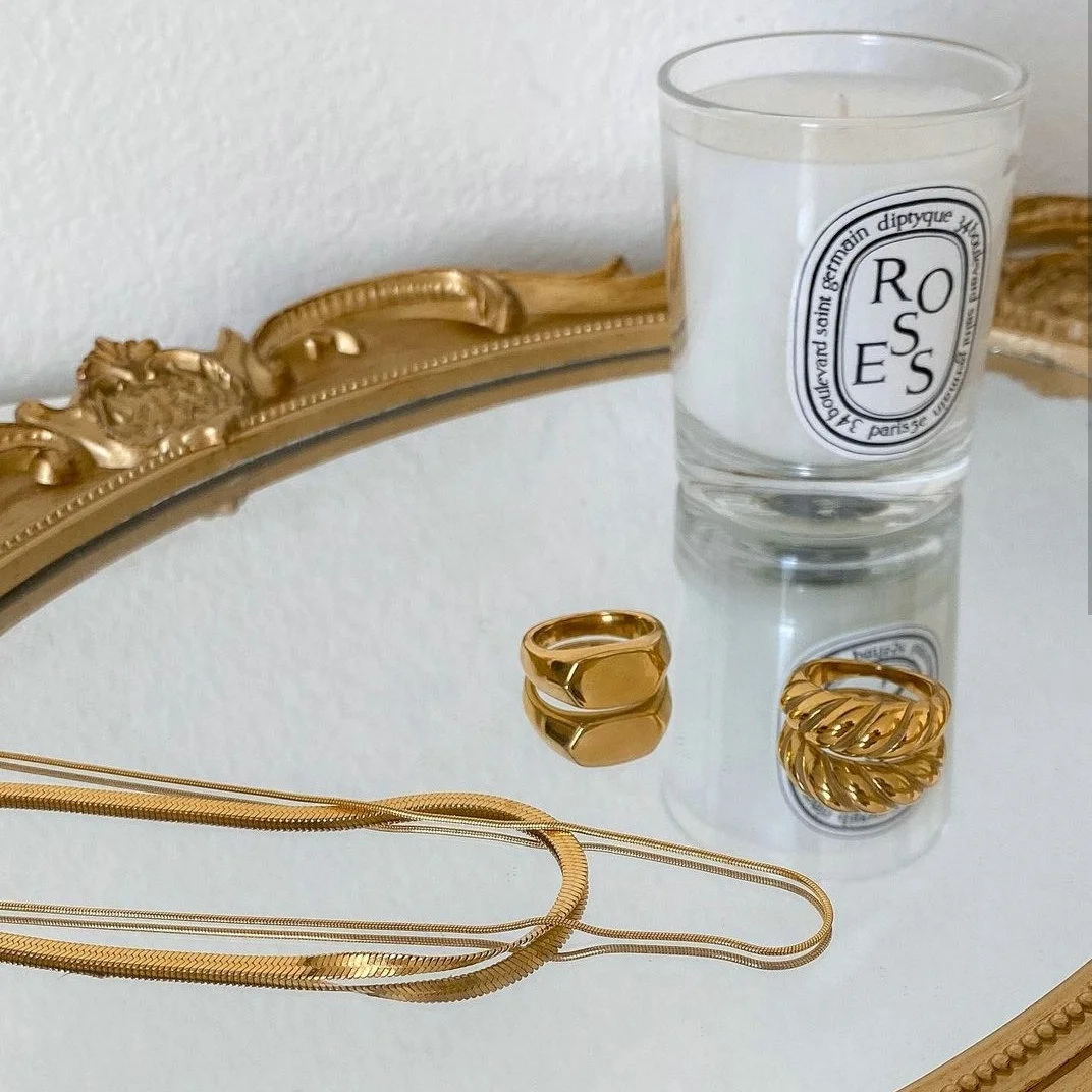 Minimalist Multiple styles Necklace Personalized 18k Gold Plated Stainless Steel Cain Necklace