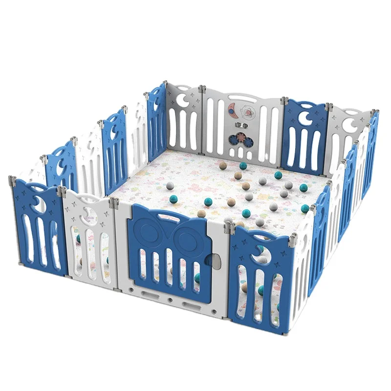
Lightweight Owl Children Fold Playpen Portable Indoor Play Yard For Baby Safety Playpen 