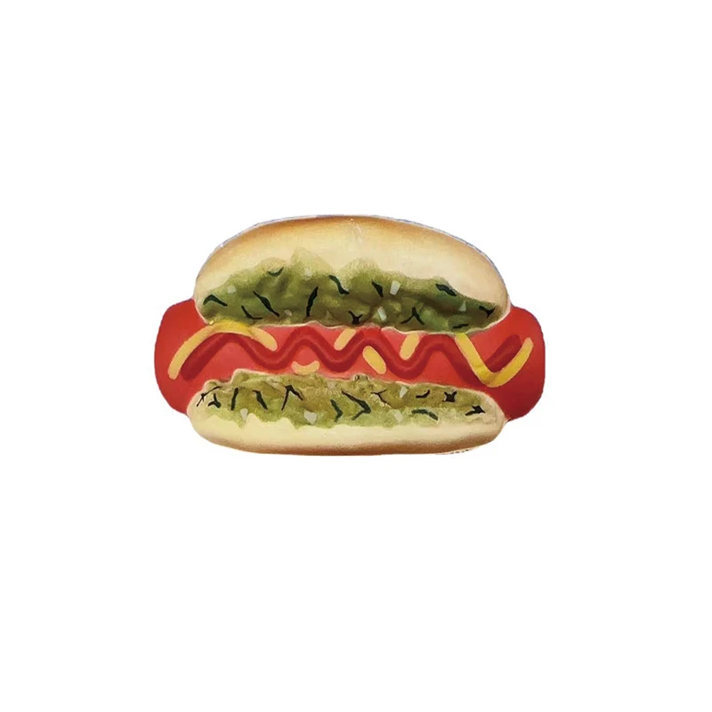 Giant hot dog stress release fidget squeeze toy squeeze the toy big soft toy for kid and children kindergarten use