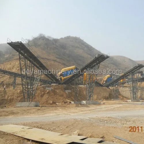 belt conveyor machine system mining quarry plant use