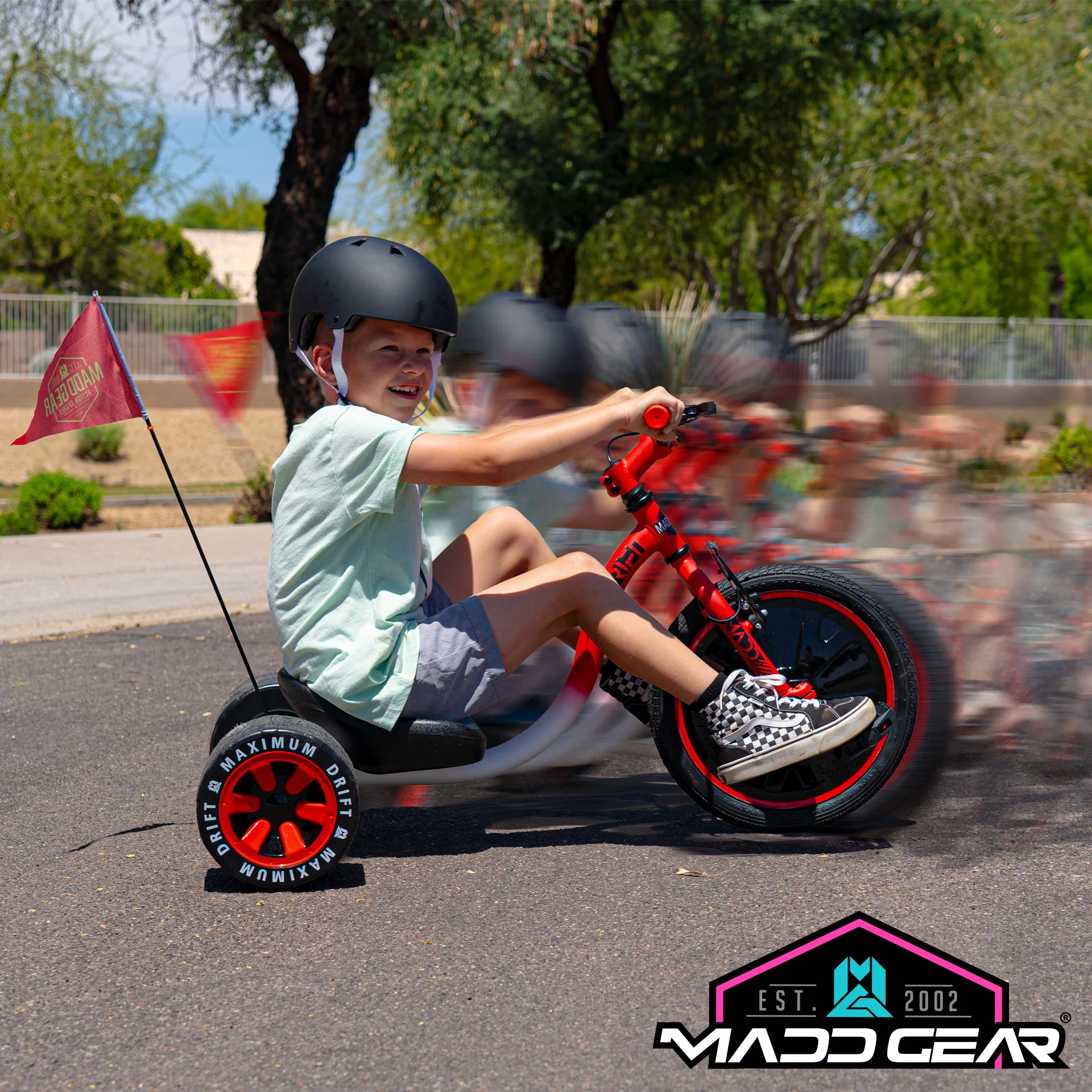 MADD GEAR Good Quality MADD GEAR Metal Multi colors tricycle Train motor skills portable park MADD DRIFT TRIKE