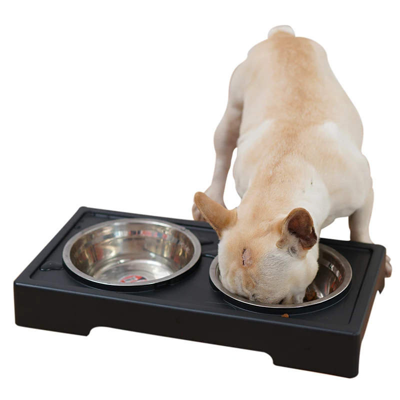 New design black stainless pet bowls for dogs or cats