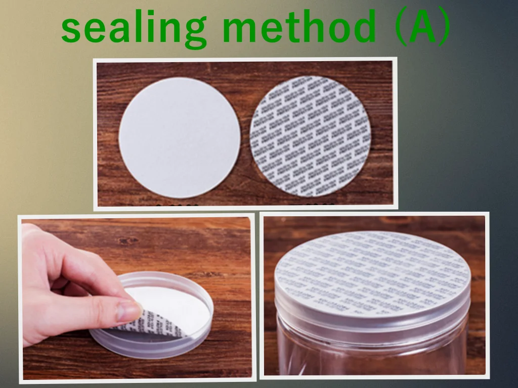 Food Grade Self Adhesive Gasket Pressure Sensitive Foam  Seal Liner For Cap Seals Lids