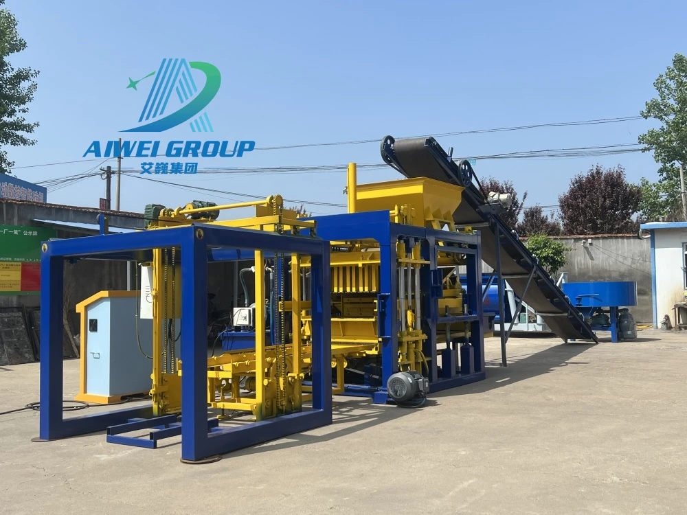 China fully automatic pondeuse parpaing pflasterklinker zementziegel holes cement brick concrete block making machine for block
