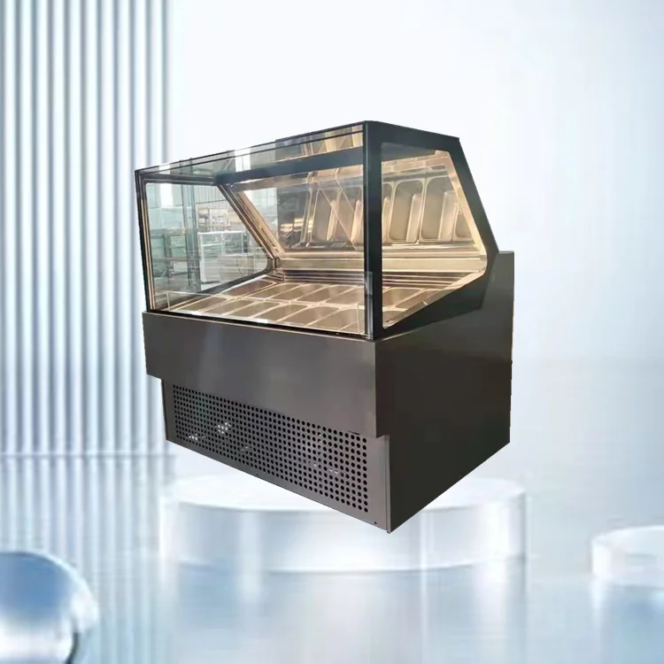 Professional Manufacturer New High-end Listing Gelato Ice Cream Display Upright Freezer Commercial