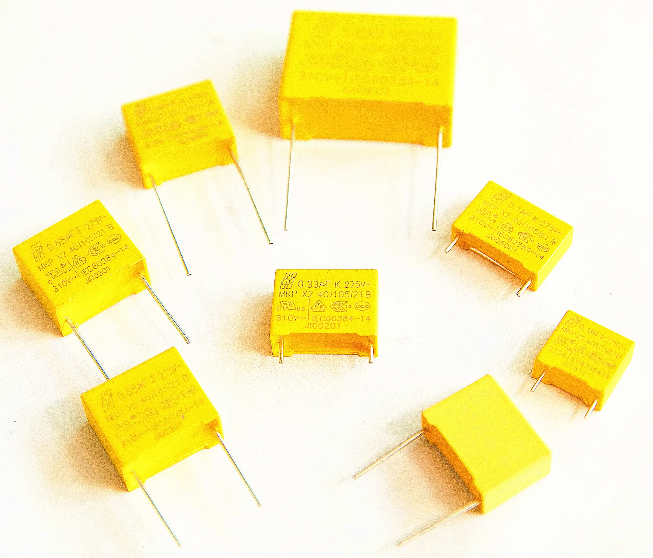 Good Selling capacitors ac MKP X2 Resin Sealing Polypropylene   capacitors ac for Home appliances