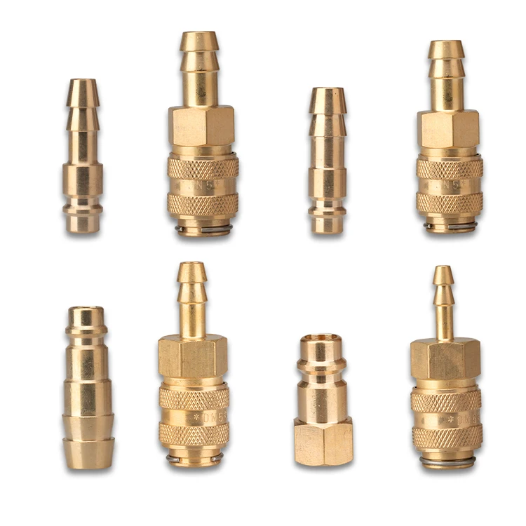
Gas Fitting Tube Pneumatic Brass Connector Quick release Couplings 