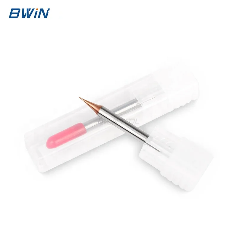 factories price Hot sale R0.3x50L-2F HRC60 Narrow path micro Ball Nose End Mill for CNC processing