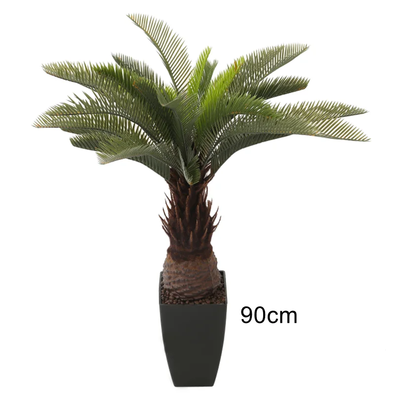 Outdoor Lifelike Artificial Pot Plants Cycas Revoluta Artificial Bonsai Tree Indoor Decorative