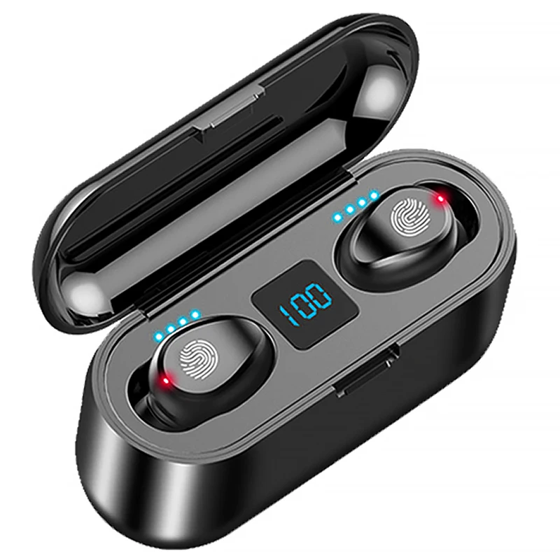 
f9 auriculares ipx7 waterproof audifonos bluetooh 5.0 mini headset tws earbuds f9 powerbank wireless earphone  (62567609513)
