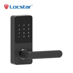 Locstar Tuya Hardware Key Fingerprint Wifi Biometric Shenzhen Home Cylinder European Rim Ttlock Bedroom Smart Door Lock