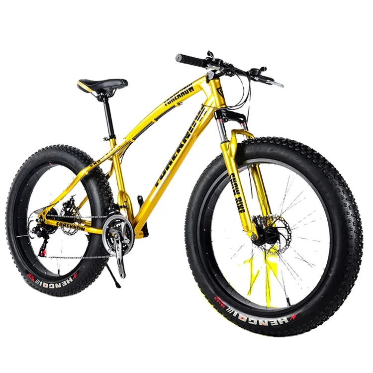 Full suspension adult fat tire speed 26 inch mtb frame downhill yellow cycle snow mountainbike fat bike bicycle mountain bike