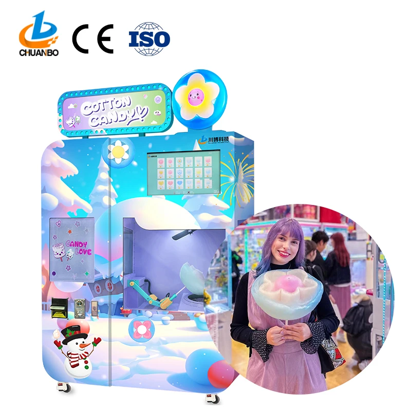 fully sweet Commercial Vending Machine factory automatic machine cotton candy maker vending machines for retail items