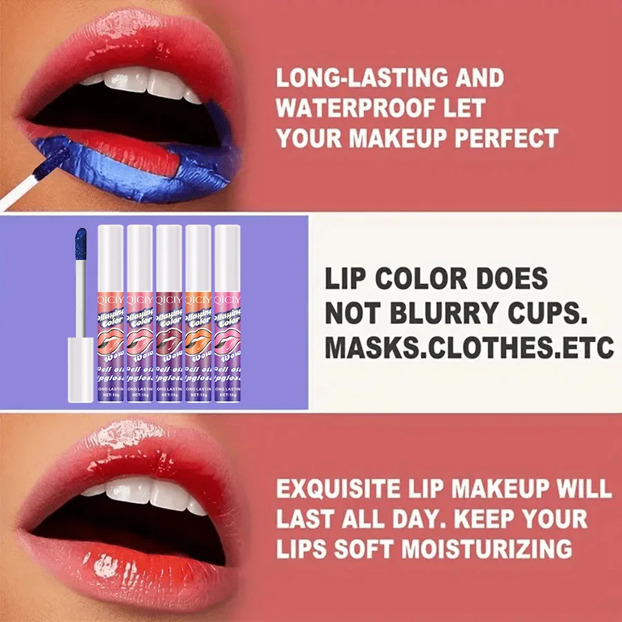 Hot sale Peel Off Lip Liner Tattoo Long Lasting Lip Stain Peel Off Liplinner blue peel off liquid lip stain tint stains gloss