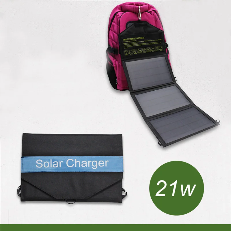 14W 21W 28W 30W 60W 100W 200W Outdoor Portable Foldable Solar Panels Mono Monocrystalline Folding Solar Panel Charger