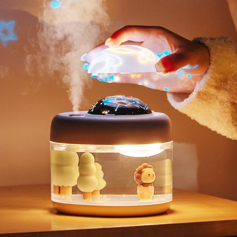 New Product Ideas 2021 Humidifier 500ml Colorful Night Light Cute Pink Humidifier
