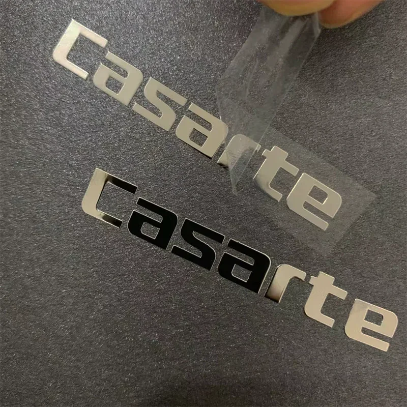 Transfer UV Sticker Gold Transparent Label Metal Logo Embossed 3d Waterproof Custom Plastic Bag Carton Metal Stickers