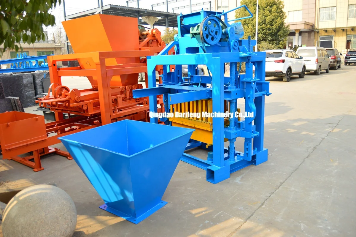 low cost Simple and Easy to Operate for Production solid hollow manual road block making machine 4-35a brick making machine