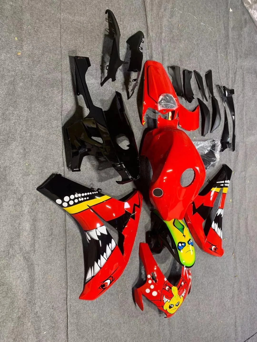 2022 год WHSC красные Мультяшные окрашенные Мотоциклетные аксессуары для HONDA CBR1000RR 2008 2009 2010 2011 08 09 10 11 системы кузова мотоцикла