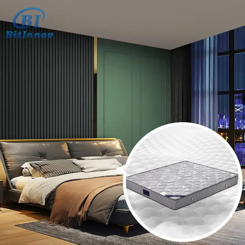 Bitinnov NO.8011 200*180*22cm Queen Size Bed With Frame and Mattress