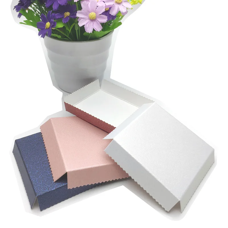 Custom clear packaging cake acetate box with white paper insert