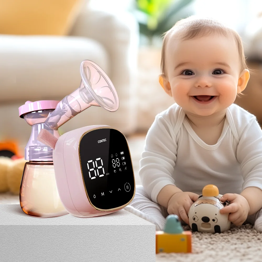 CONTEC XN10 Portable electric Breast Pumps Hands Free Milk Extractor double Wireless Automatic Milker BPA Free