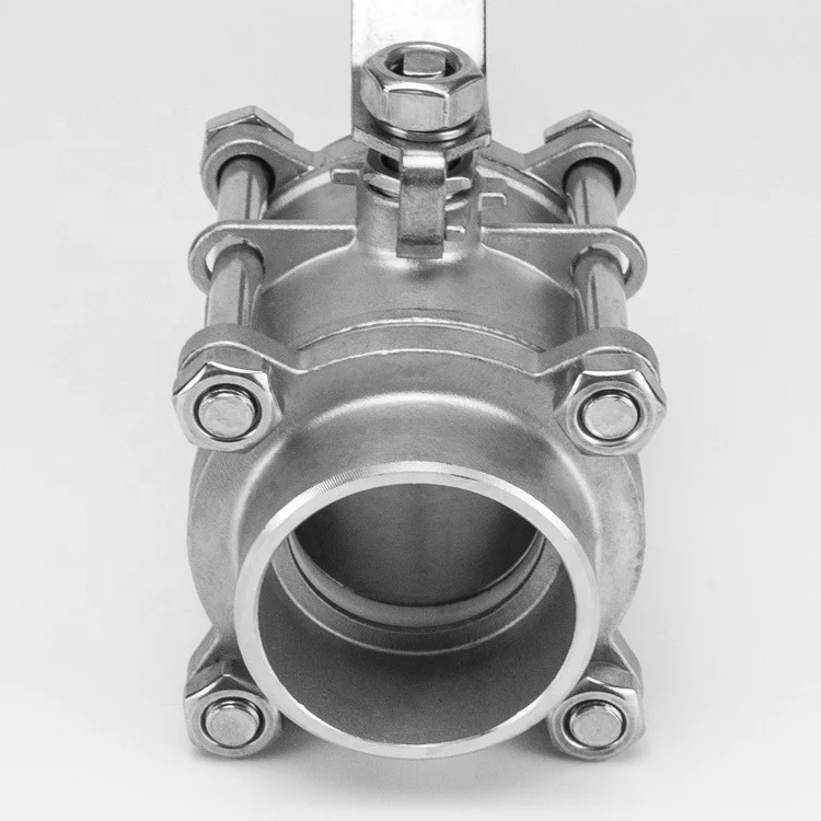 Высокая температура ISO 5211 Монтажная колодка 1000WOG 1 6 МПа PN16 из нержавеющей стали 304 316 3 шт стыковой сварки шаровой клапан