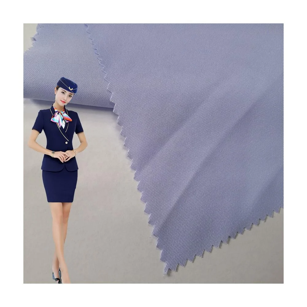 100% Polyester Twill gabardine fabric for worker uniform school uniform minimatt suit fabric