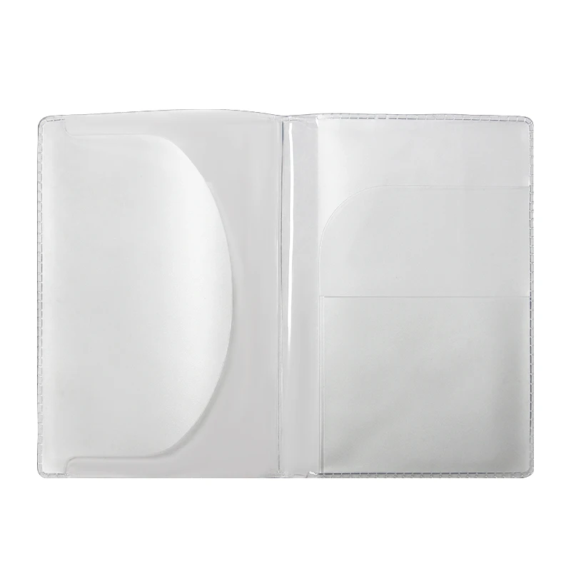 Custom Wholesale Blank Transparent Passport Holders Sublimation Clear Travel PVC Passport Cover
