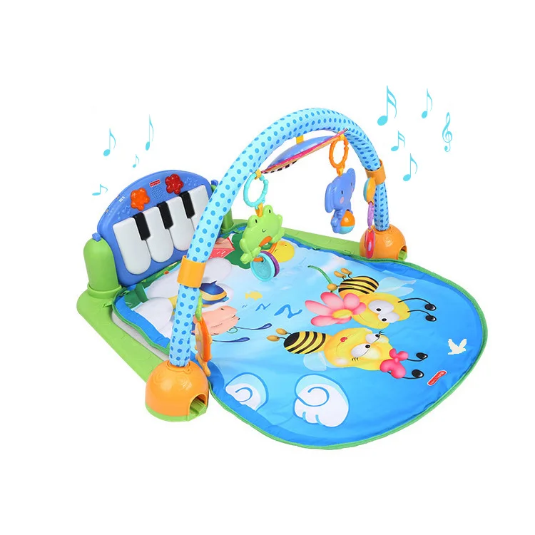 2020 музыкальная клавиатура с педалью, пианино, игровой коврик, детский тренажерный зал с игрушками-погремушками