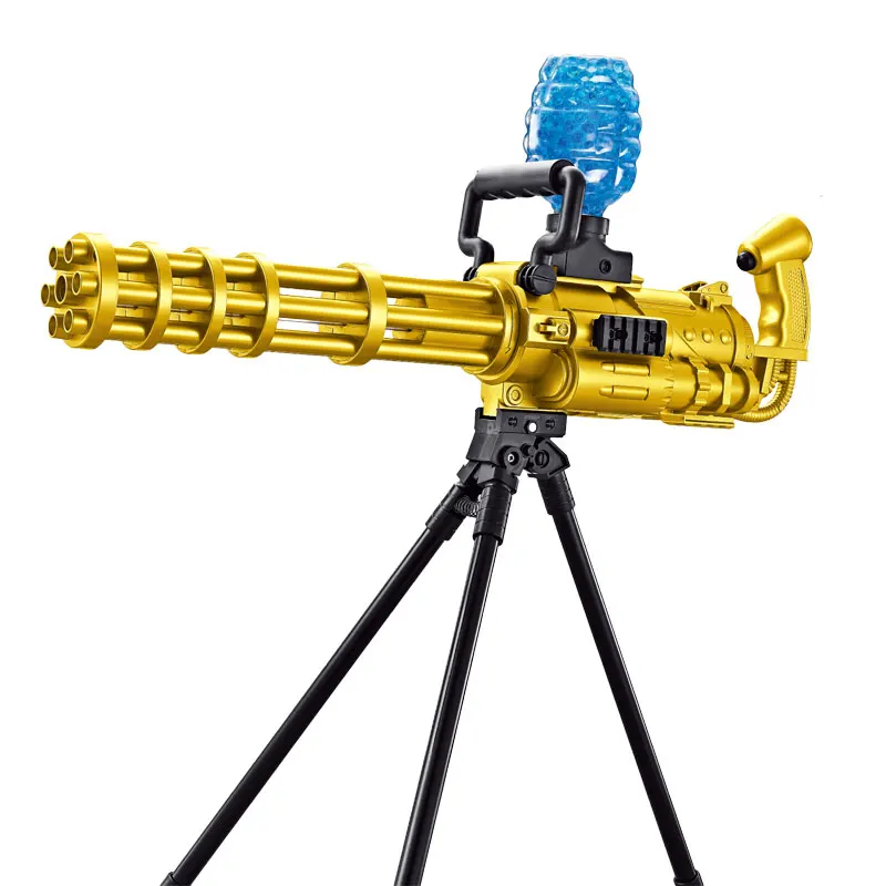 Gatling 50CM  Dual mode electric shooting Crystal pellet gun Hot sale Electric toy Outdoor water gun for children A barrage
