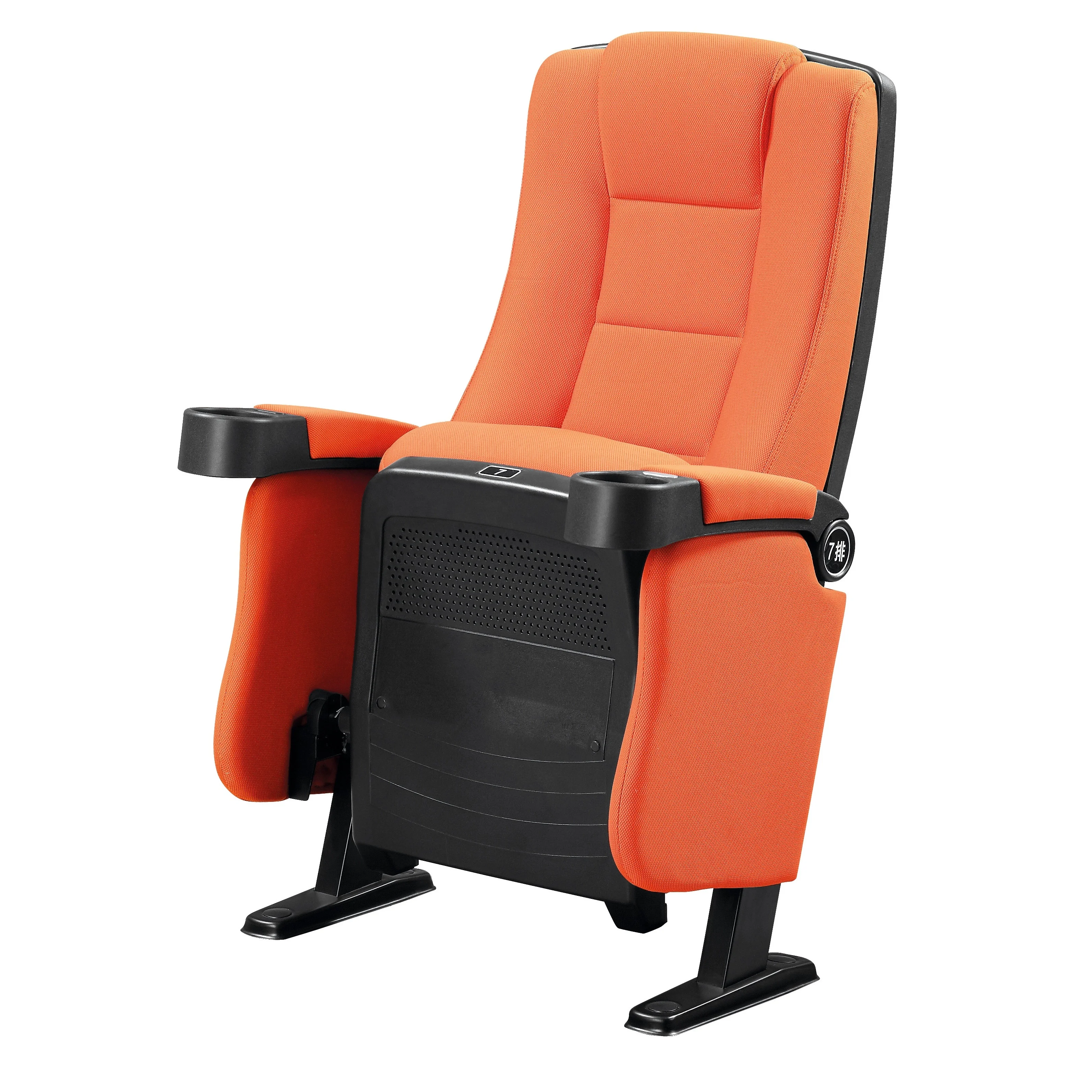 
Popular cinema seating chair movie theatre chair seating in colorful fabric and PU leather for home theatre government church 