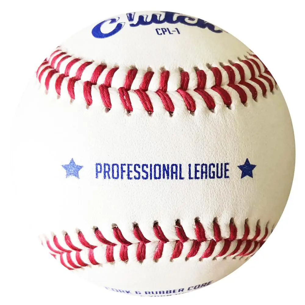 Full grain cowhide leather, 15% wool double cushioned red cork core High Quality Professional baseball