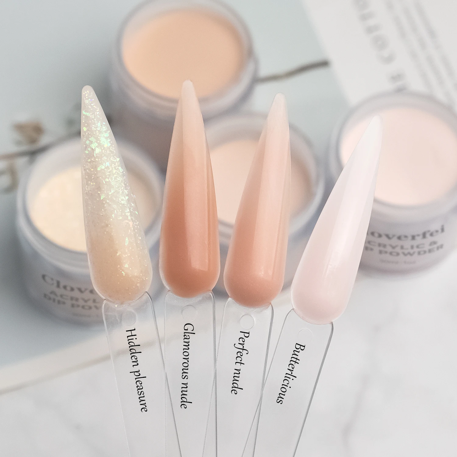 RTS 2024 Ultra-Smooth Acrylic Nail Art Design Kit Hot Selling 4-Color Acrylic Powder for Nail Design